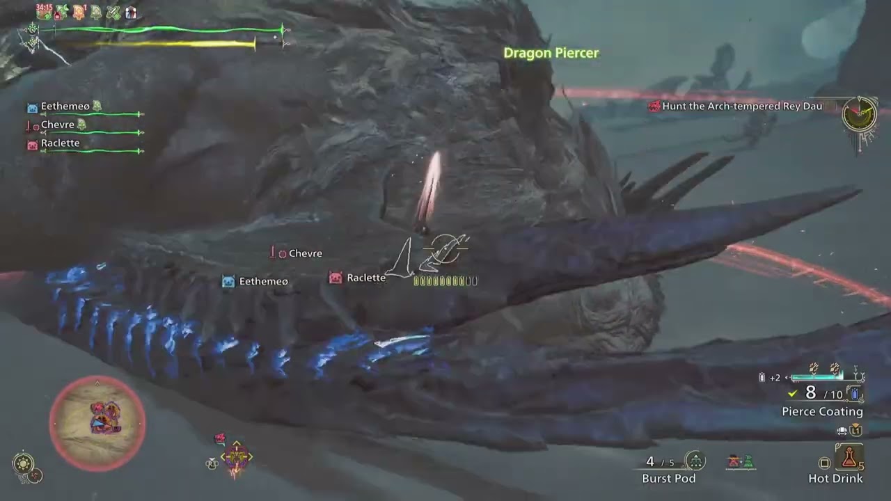 Monster Hunter Wilds_Limited Bounty_Event Quest_Plains_High-Rank Doshaguma_10 Stars Rey Dau_Bow