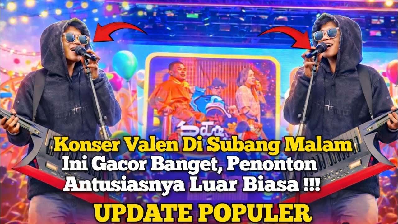 GACOR! Konser Valen di Subang Malam Ini, Antusias Penonton Luar Biasa!