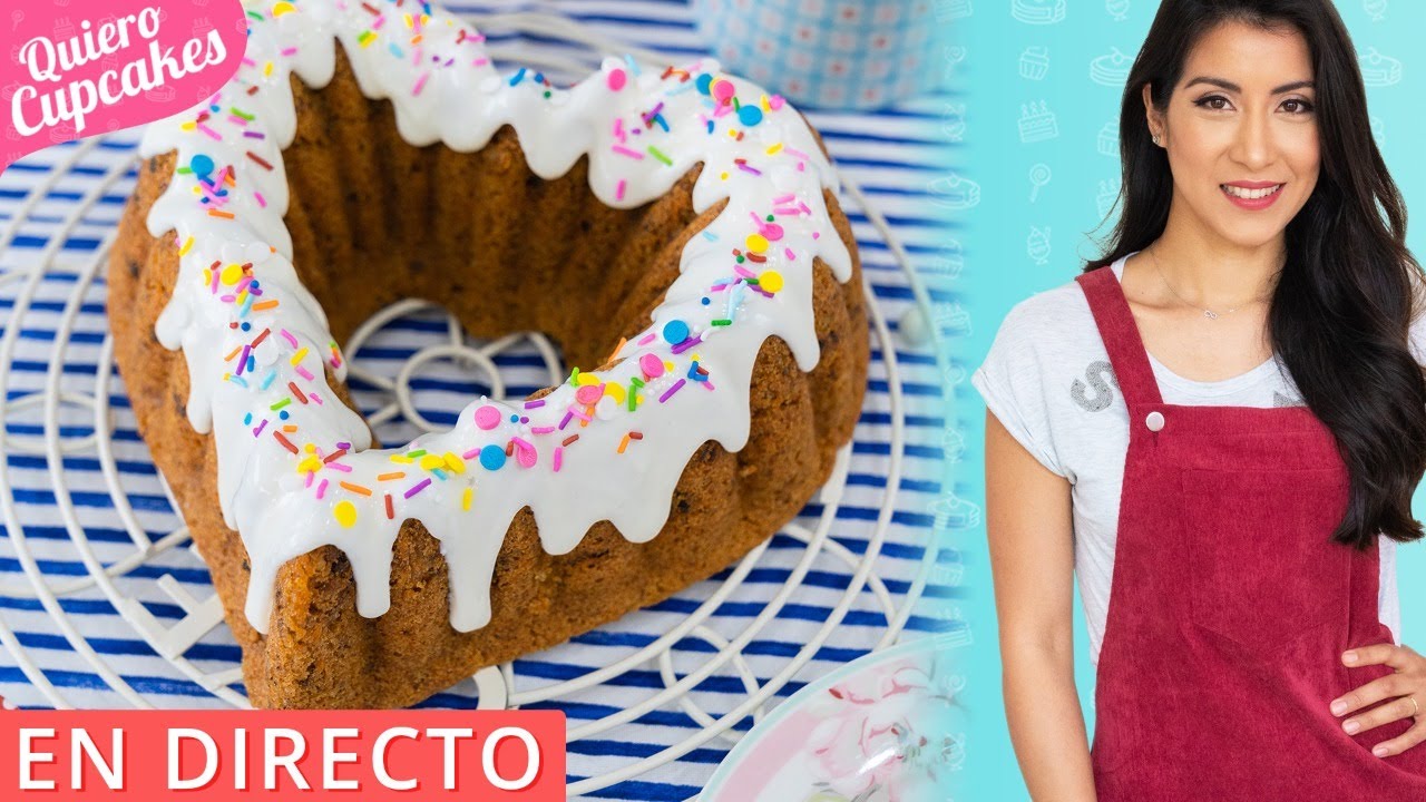 🔴LIVE: CLASE DE BIZCOCHO DE ZANAHORIA 🥕 CARROT CAKE | EN DIRECTO | QUIERO CUPCAKES