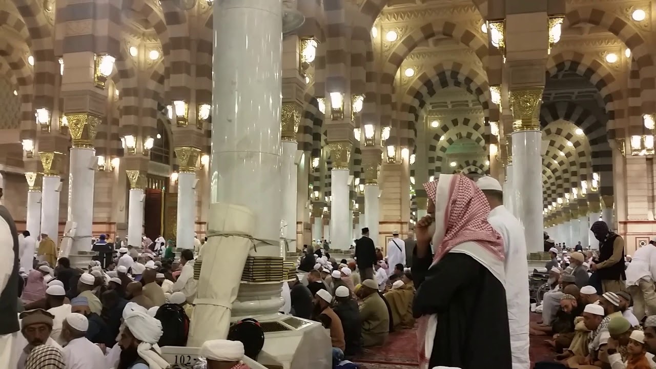 أذان العشاء من المسجد النبوي | 2 ربيع الثاني 1439 | للشيخ أسامة الأخضر