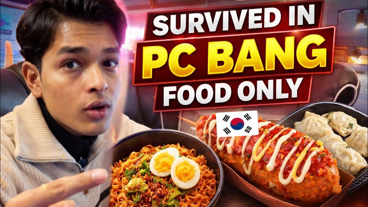 A Nepali Student Survived Only On Korean PC Bang Food.. Better Than Street Food???!