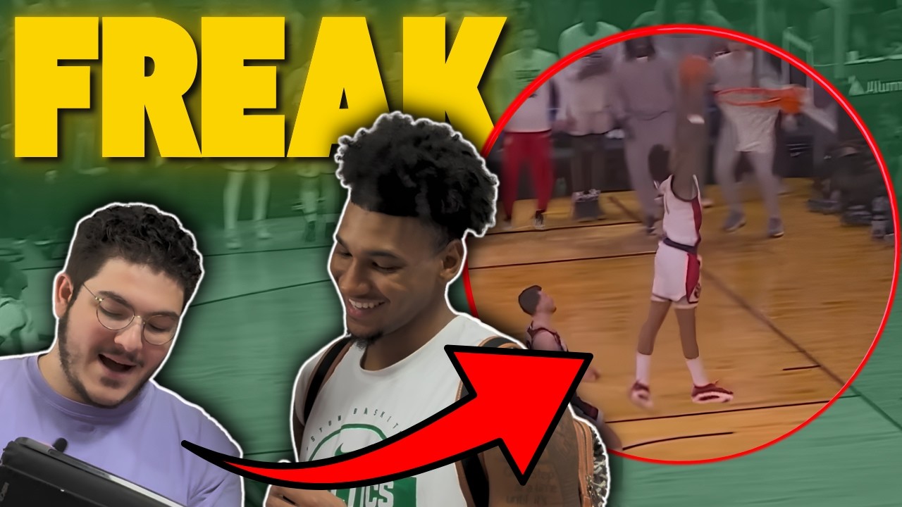 Celtics Rookie Dillon Mitchell Reacts to His Own Highlights
