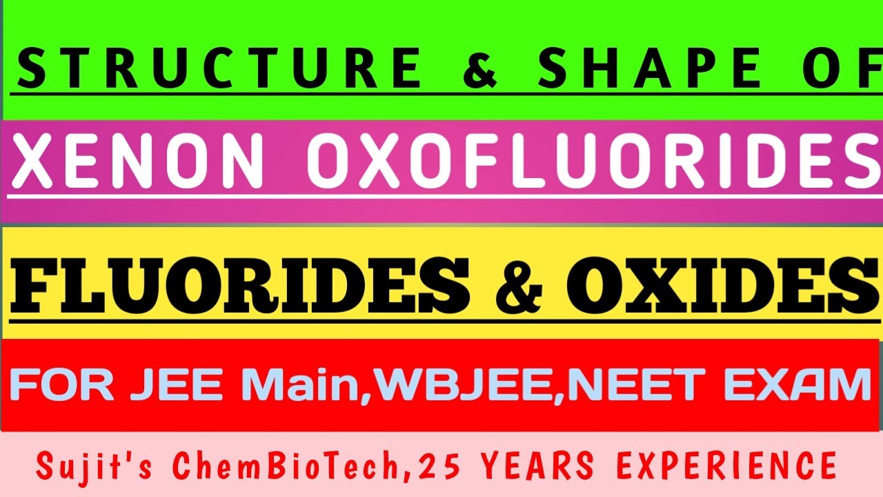 How Structure & shape of Xenon Compounds determined?/Vsepr Theory/Sujit's ChemBioTech