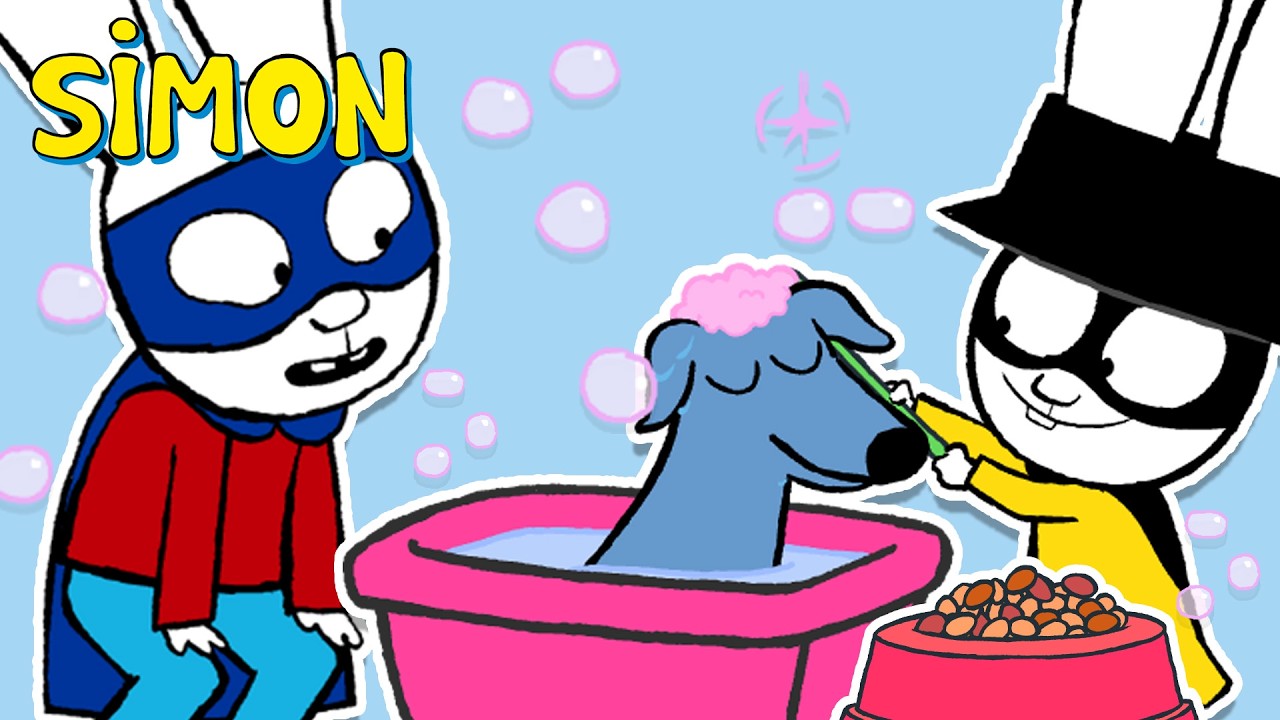 A sneaky bath plan 🦴🐶 Simon | Full episodes Compilation 2hrs S2 | Cartoons for Kids