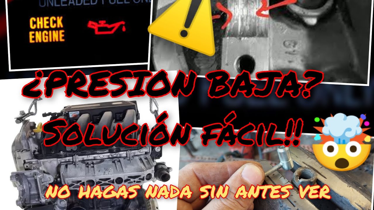Presión de aceite baja en Renault K4m kjm f8q revisa esto antes de hacer costosas reparaciones.