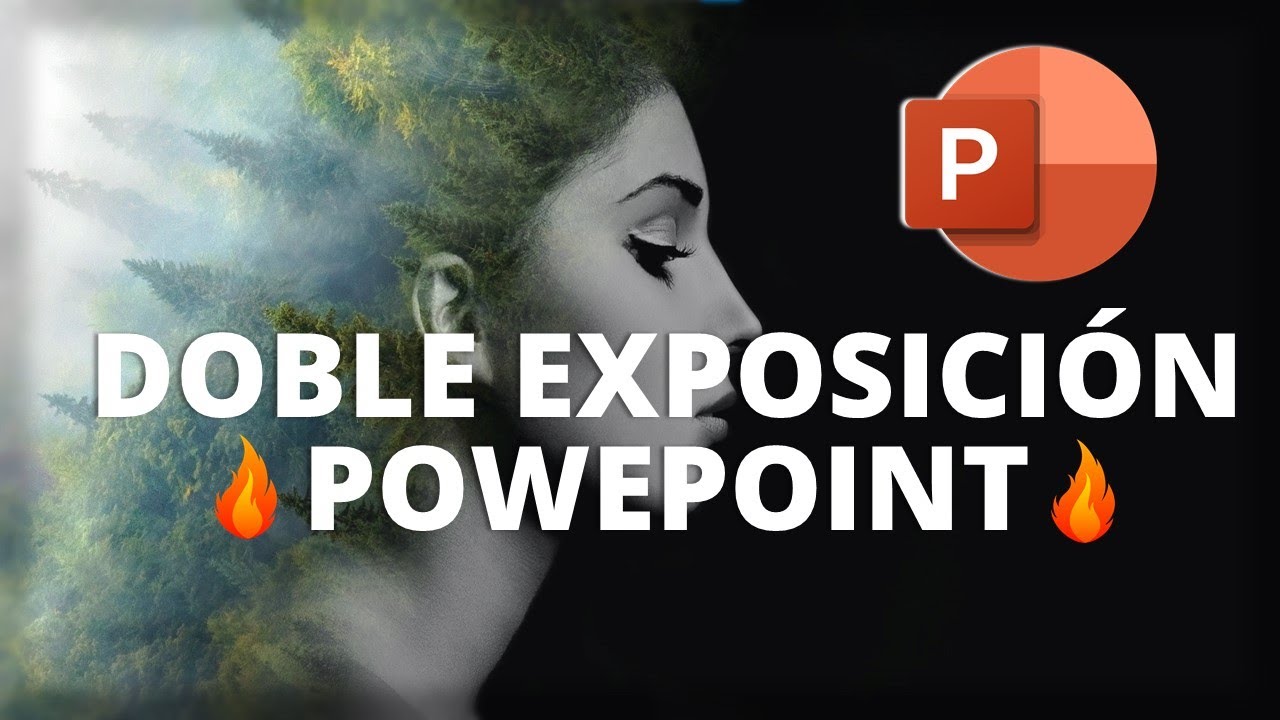 Crea un GRANDIOSO EFECTO de DOBLE EXPOSICION usando POWERPOINT