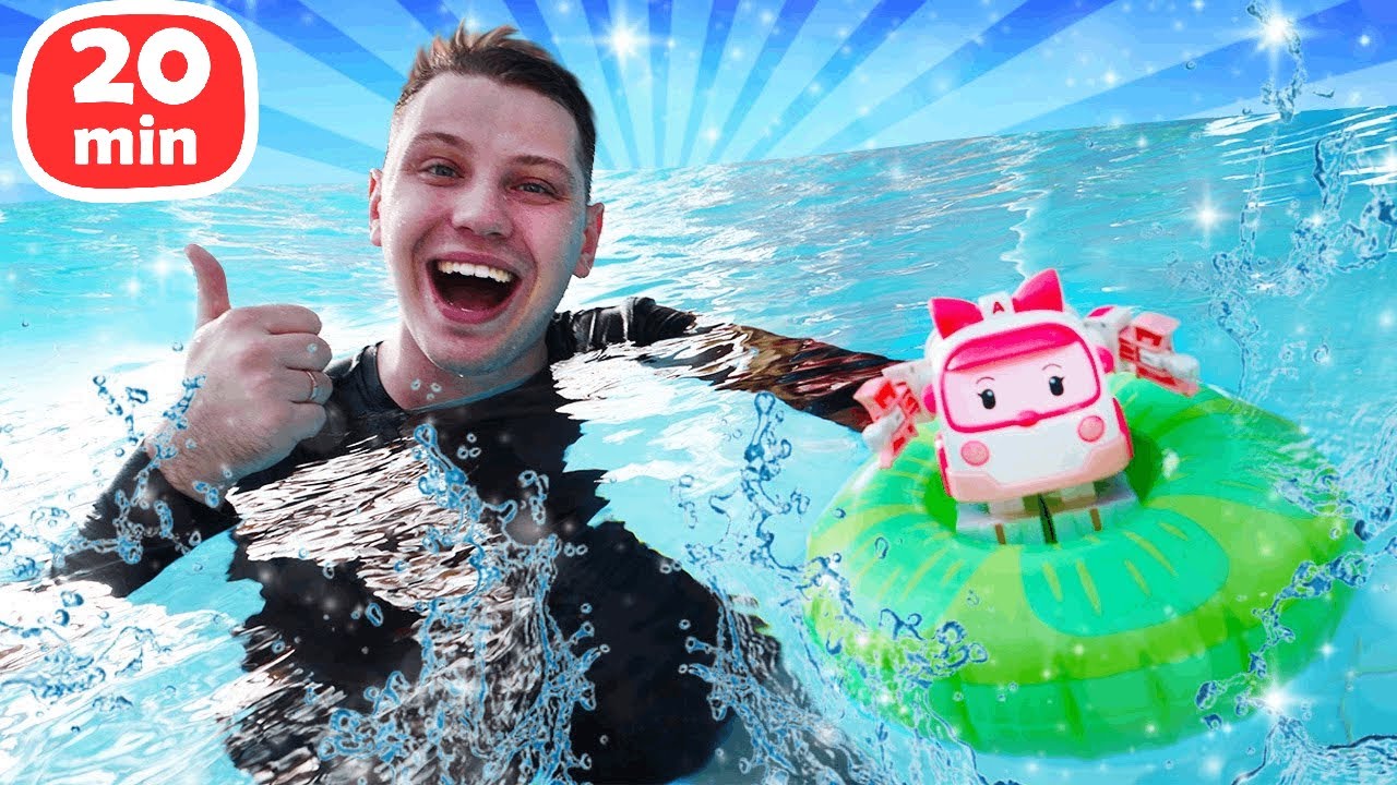 Купаемся в аквапарке и идем на пляж! 🌊🏖️ Веселая Школа с Кириллом