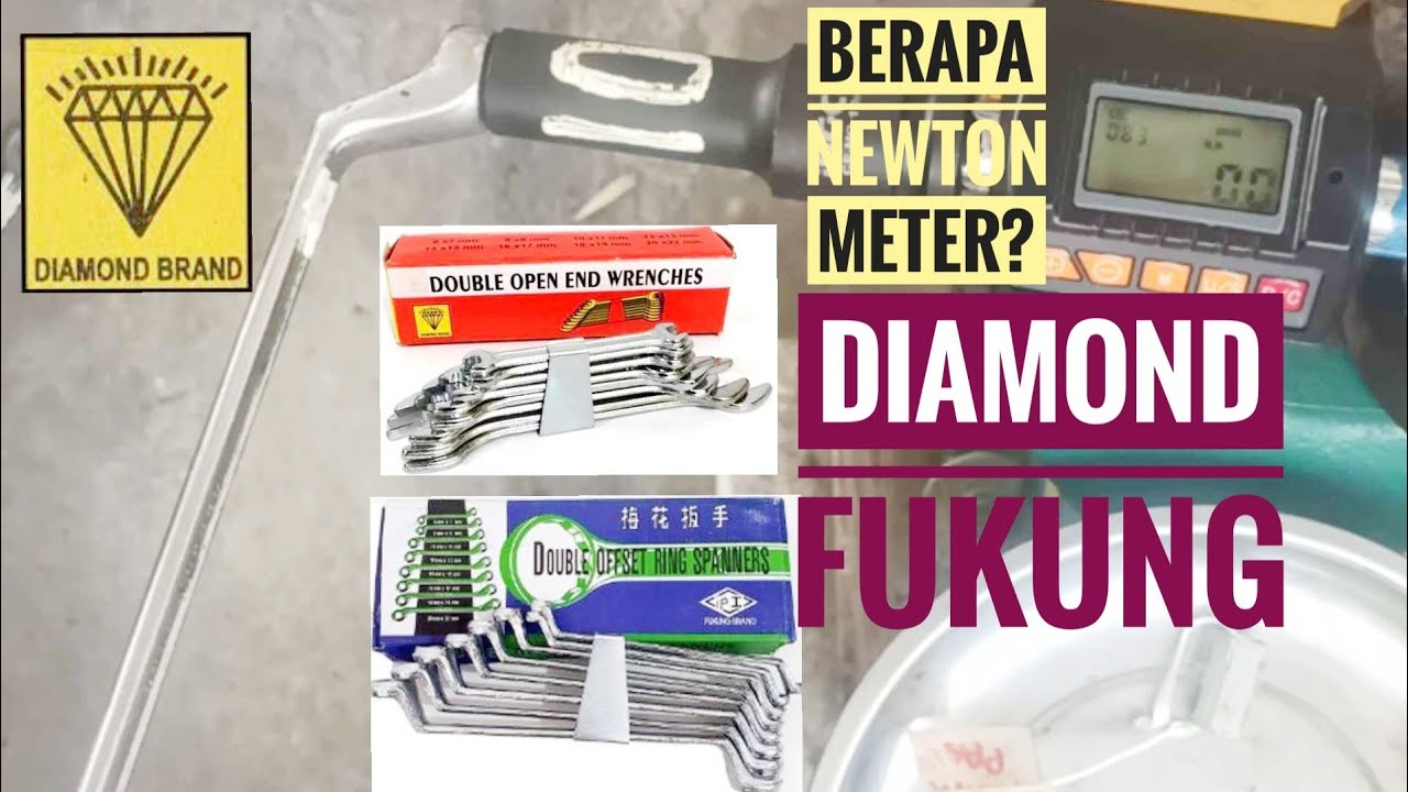📊 kunci pas DIAMOND | ring FUKUNG torsi putar sampai kepala mur baut lecet slek bundar 🇨🇳