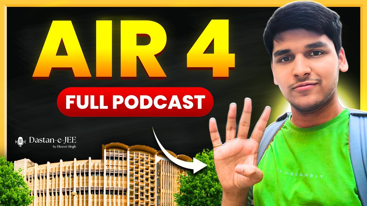 AIR 4 Parth Vartak | FULL MARKS in Maths JEE, 98% in 12th Boards! #iitbombay