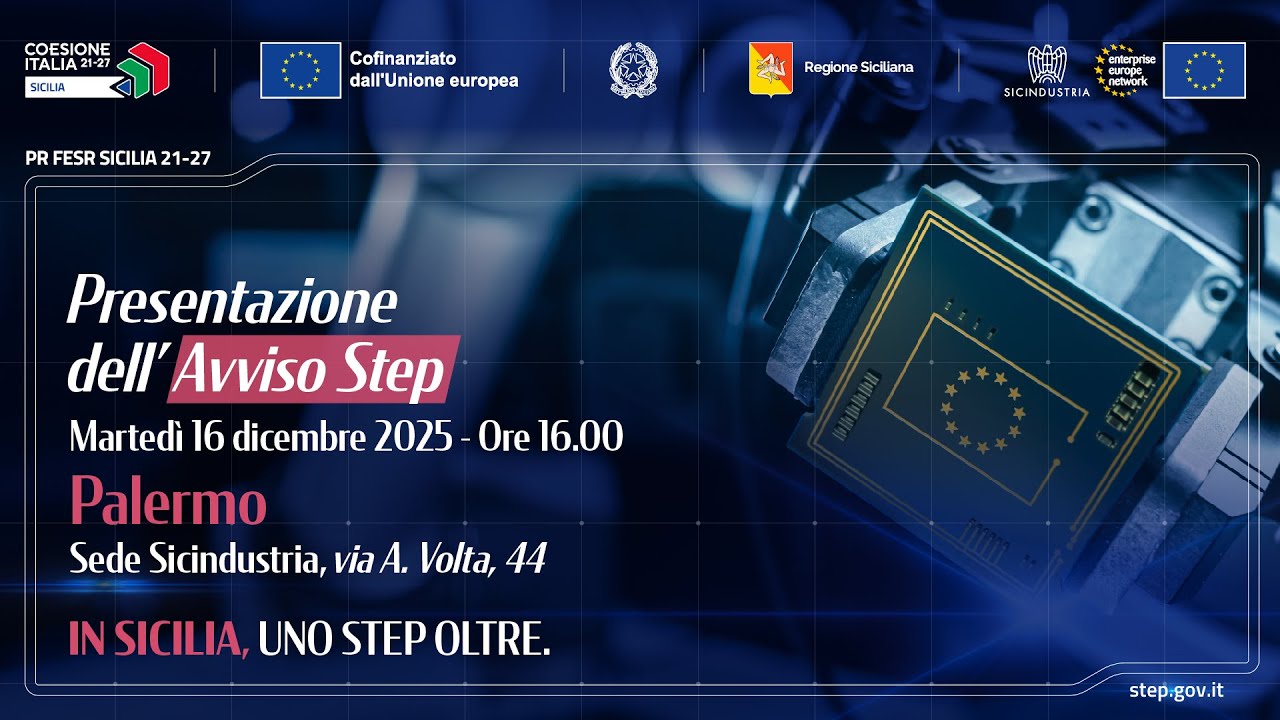Presentazione dell'Avviso Step, Palermo 16 Dicembre  2025