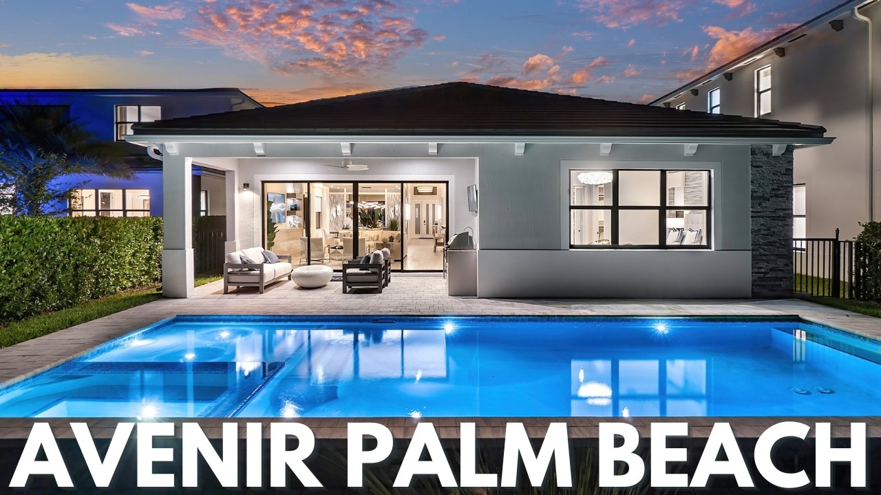 IN-LAW SUITE Luxury New Construction Pool Home in Avenir Palm Beach Gardens Florida | Solana Bay
