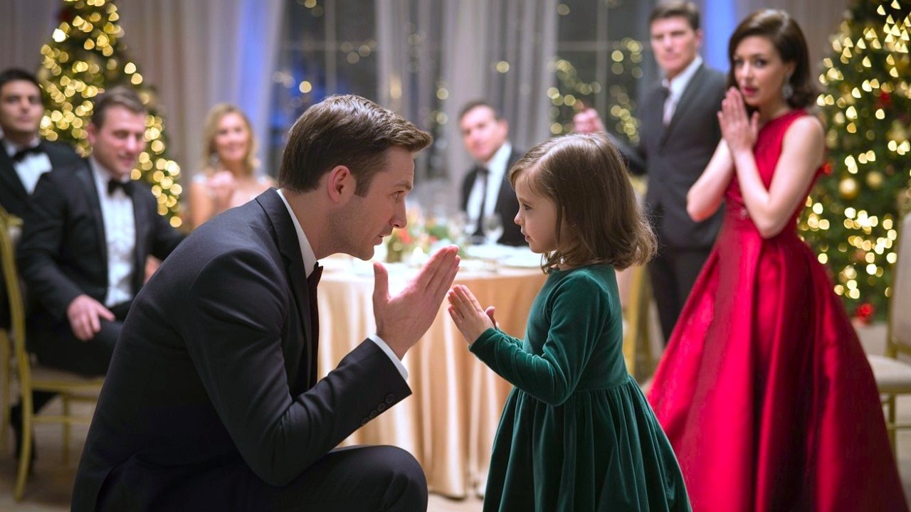 CEO Took Her Deaf Daughter to a Holiday Dinner — The Single Dad's Sign Language Made Her Smile