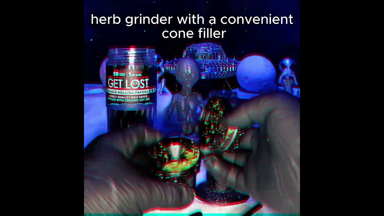 Herb Grinder with Cone Filler | Herb Grinder and Cone Loader |  Smart Cone Filling Grinder