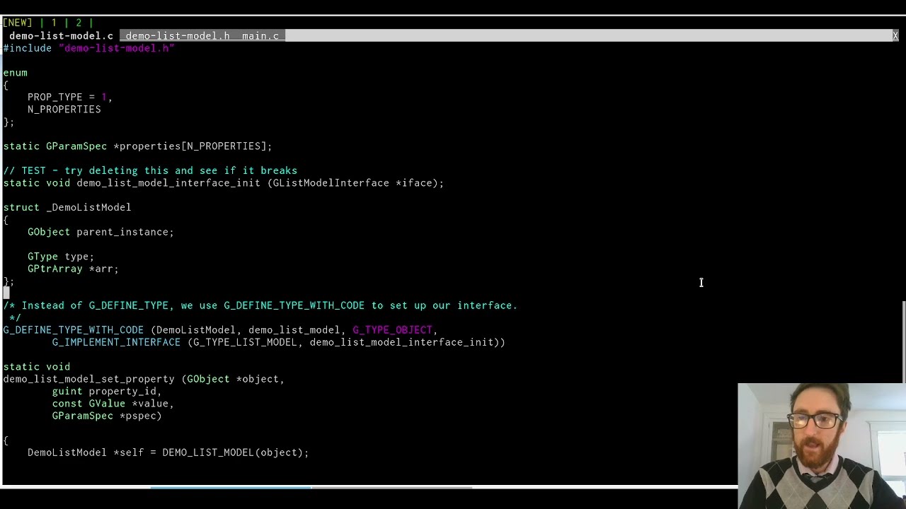 GTK4/GObject tutorial: Interfaces in GObject and GListModel