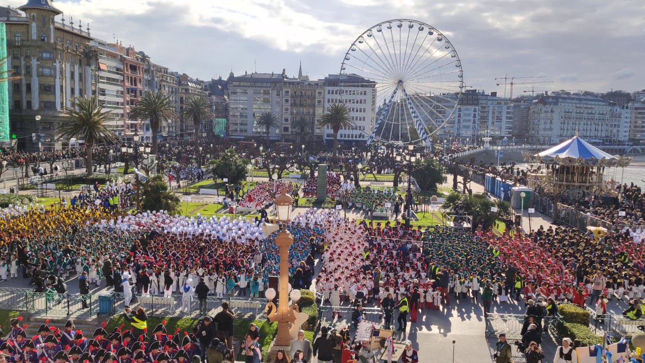 Marcha de San Sebastián. 20 Enero 2020 Tamborrada Infantil pequeños