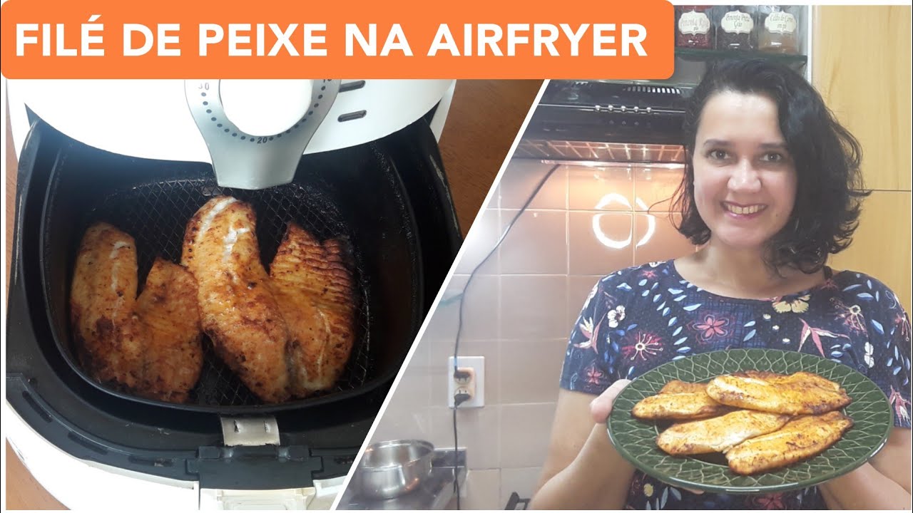 FILÉ DE PEIXE/TILÁPIA NA AIR FRYER | SAUDÁVEL E FÁCIL DE FAZER | FRITADEIRA SEM ÓLEO | Solange Faria