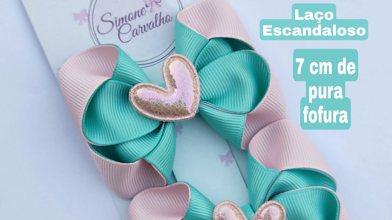 Laço Escandaloso Fita N 5 🎀 7 cm de pura fofura