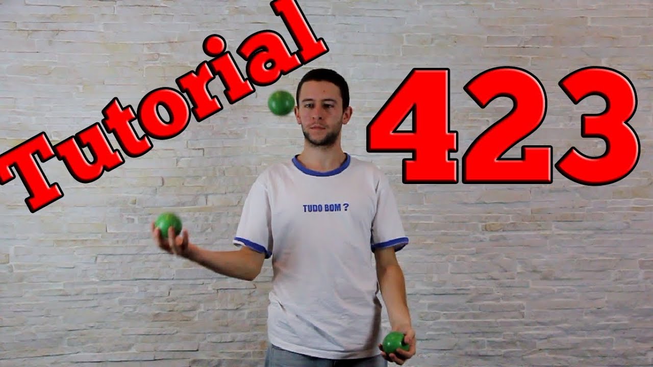 423 - tutorial 3 bolinhas - Aprenda malabarismo! (Juggling tutorial - 3 balls)