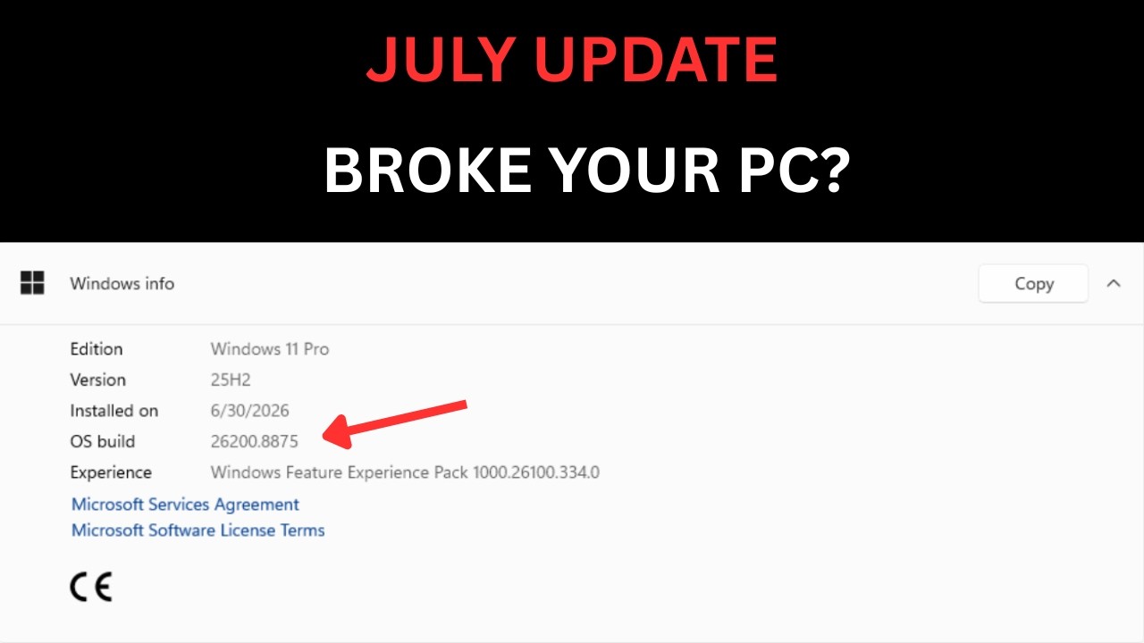 Windows 11 July 2026 Update &mdash; What Happened and What to Do Now