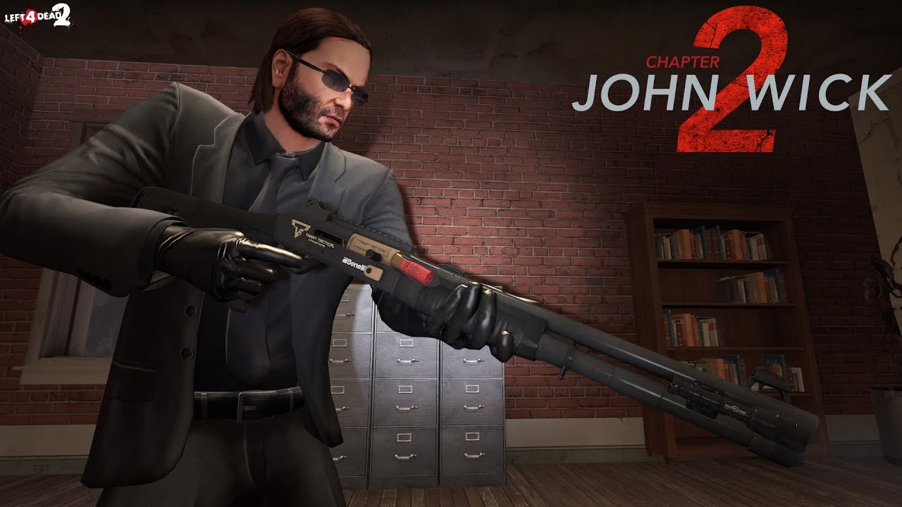 Left 4 Dead 2 TTI Benelli M4 Super 90 John Wick Chapter 2 Gun (Autoshotgun) - 8sianDude - Gameplay