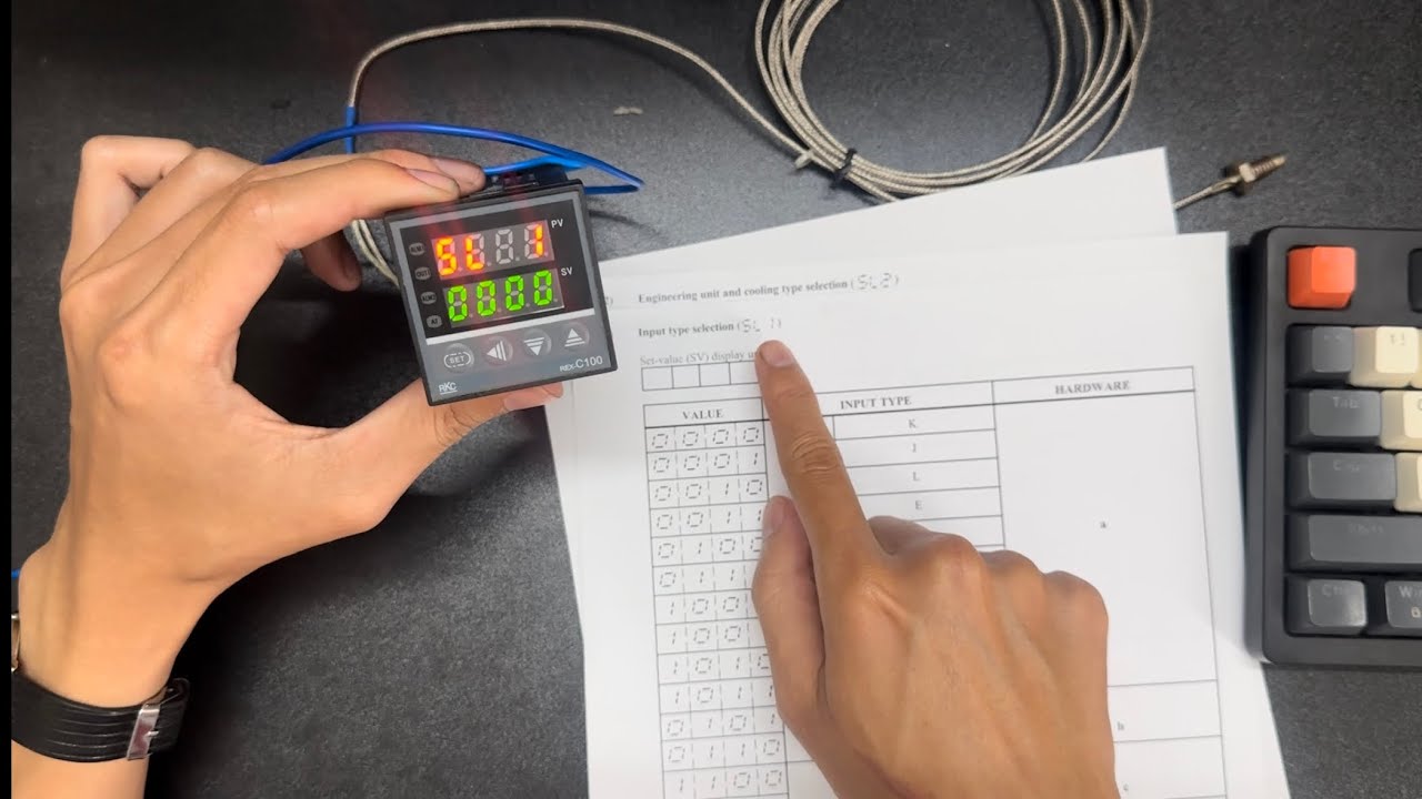 Cài đặt đồng hồ nhiệt độ RKC-C100/RKC-C100 Temperature Clock Settings