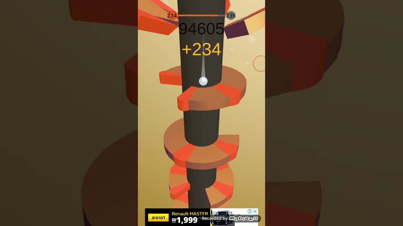 120,000 score on helix jump! (Almost world record)