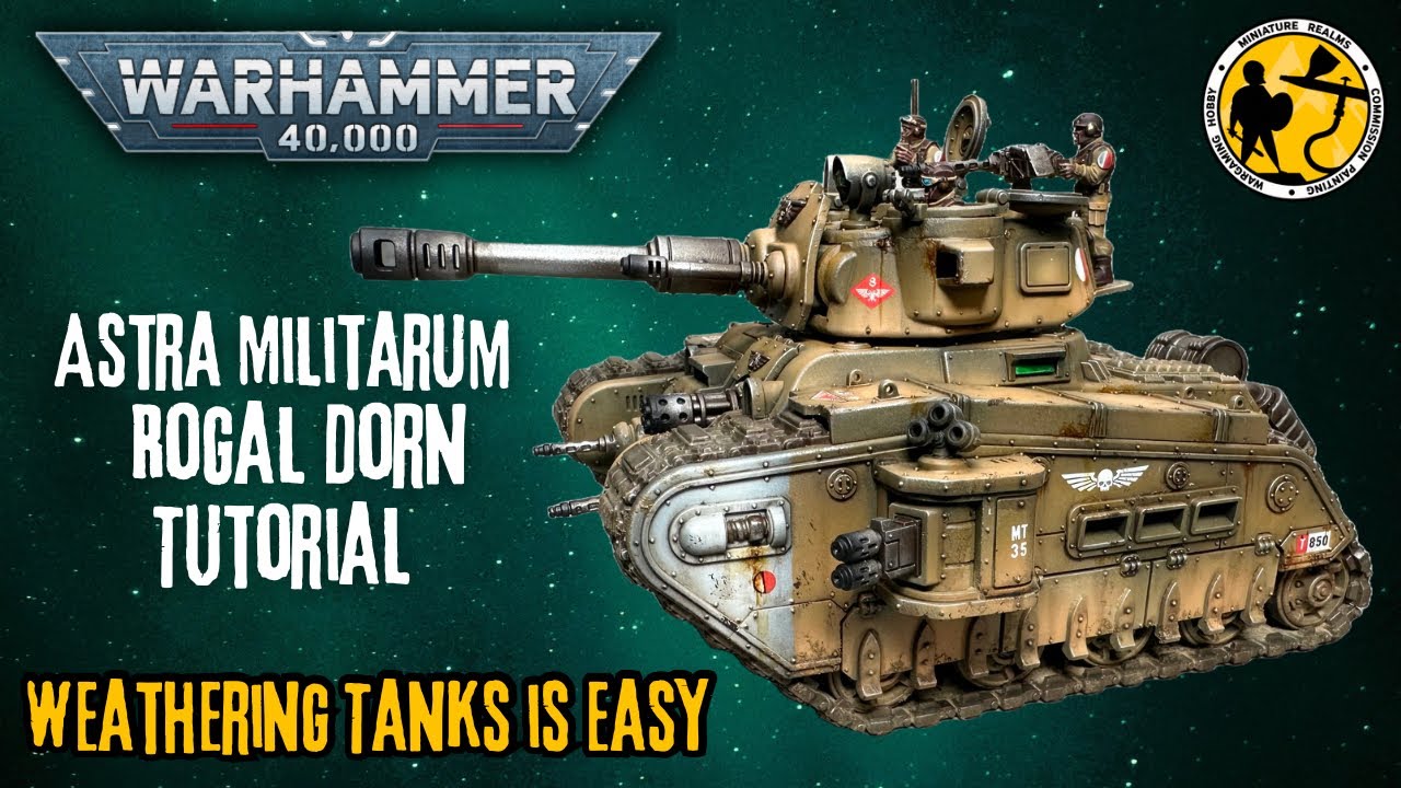 Warhammer 40k | Astra Militarum | Rogal Dorn Tank Painting Tutorial