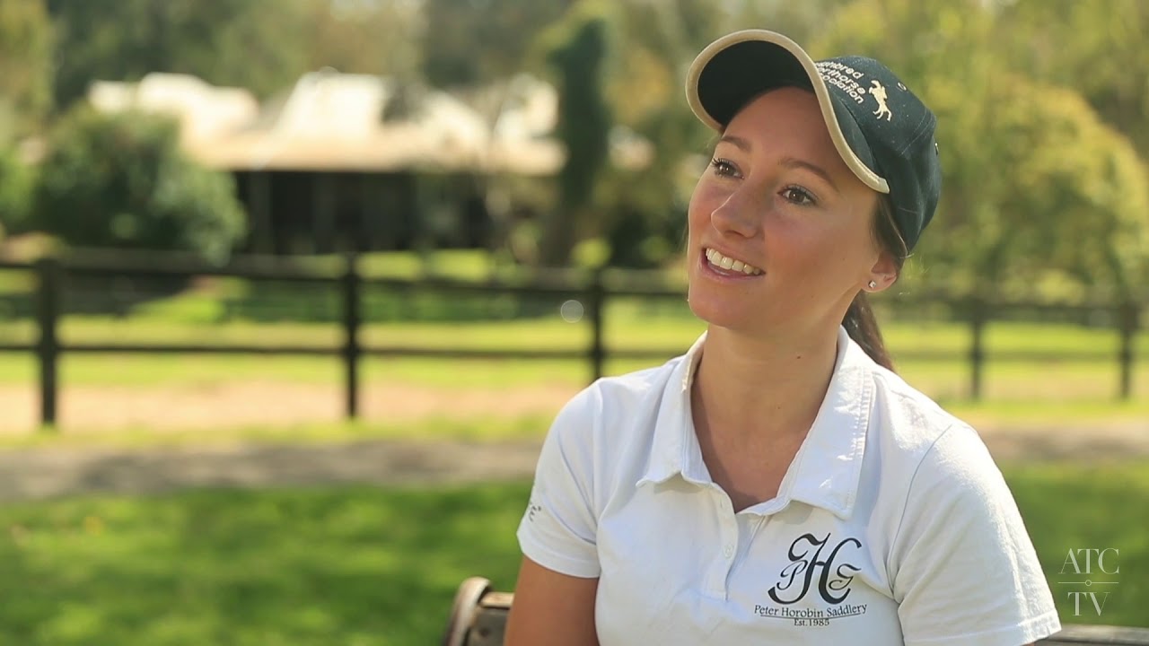 Katelyn Mallyon and former racehorse, Lloyd