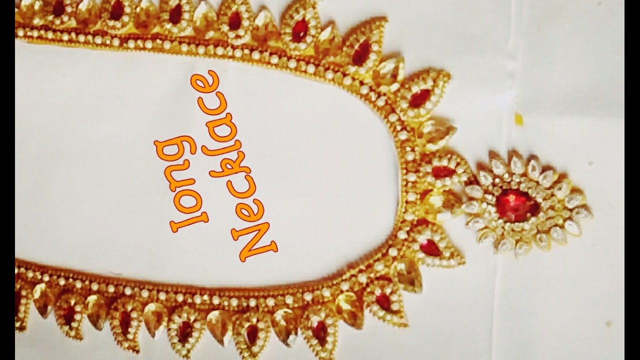 Long chain \ haram  - How to make haram  |  jewellery tutorials