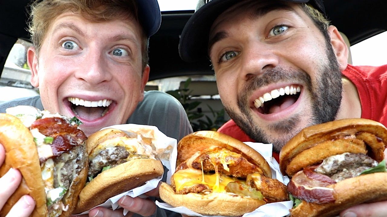 CHEESY CHEESEBURGER, HOT CHICKEN SANDWICH FEAST with MATT KING!!