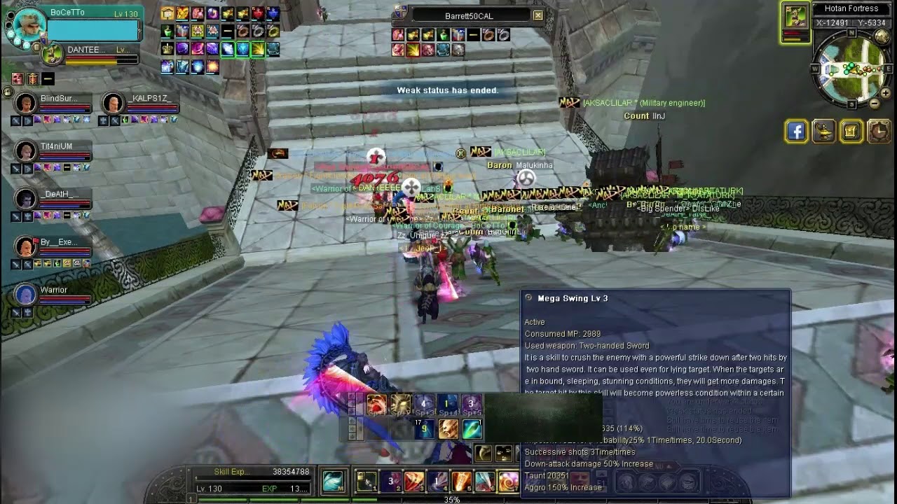 Silkroad Online Bellona Hotan 24.01.2018 Fortress War - [ Falcon ]