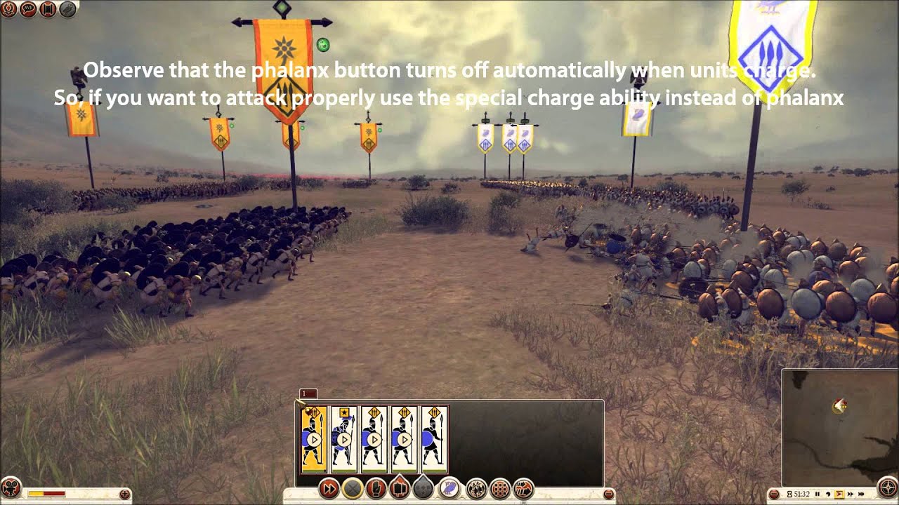 Total War: Rome 2 - How to use phalanx properly