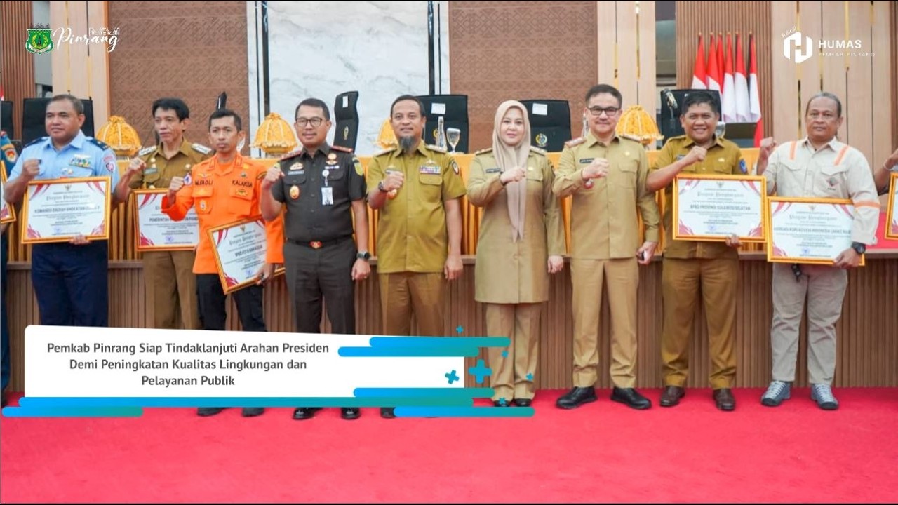 Pemkab Pinrang Siap Tindaklanjuti Arahan Presiden Demi Peningkatan Kualitas Lingkungan dan Pelayanan