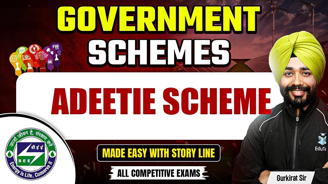ADEETIE Scheme | Government Schemes for Competitive Exams 2025 | Important Govt Schemes for Banking
