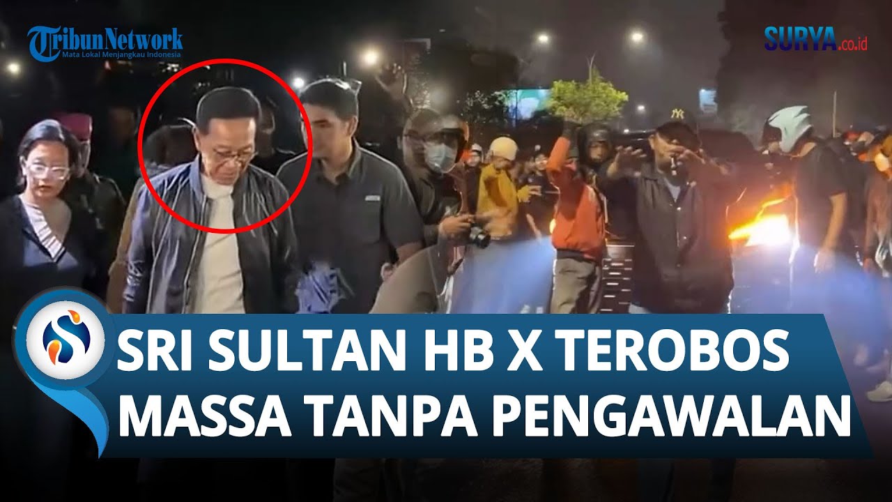 TANPA PENGAWALAN! Sri Sultan HB X Tembus Kerumunan Demo di Mapolda DIY: Indonesia Pusaka Bergema