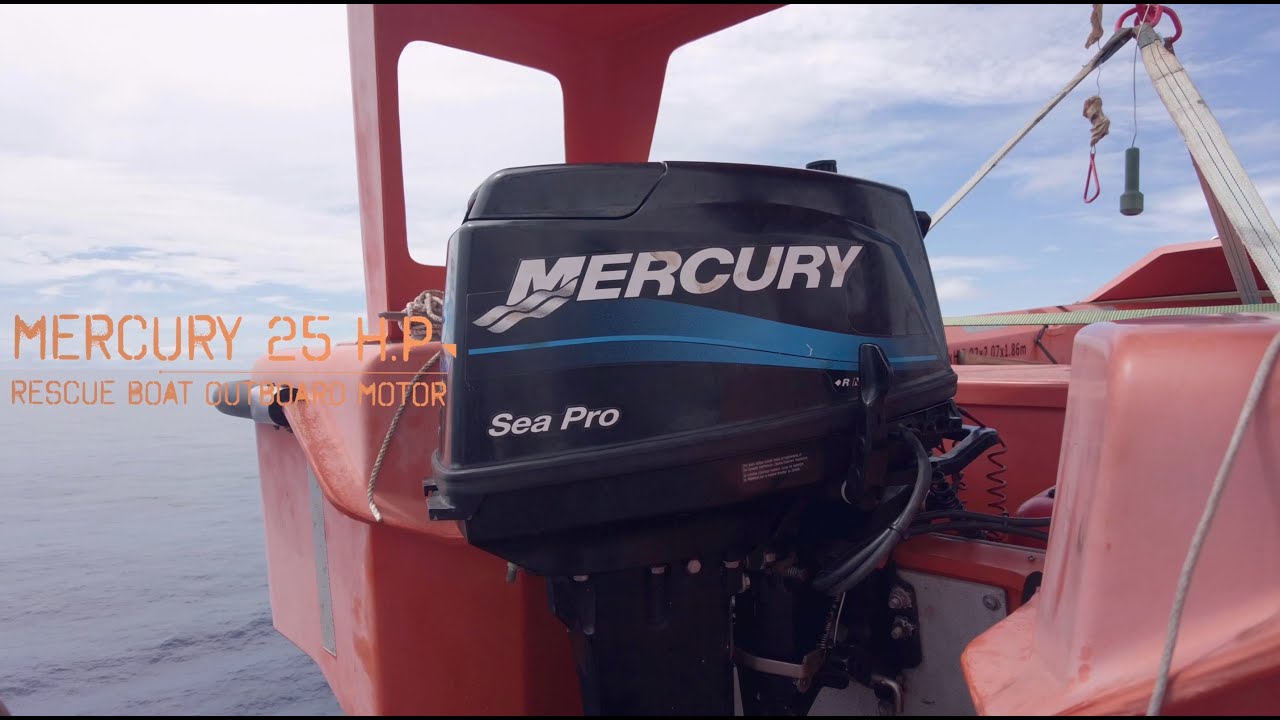 How to replace a cooling water impeller of an outboard motor - Mercury sea pro 25 HP