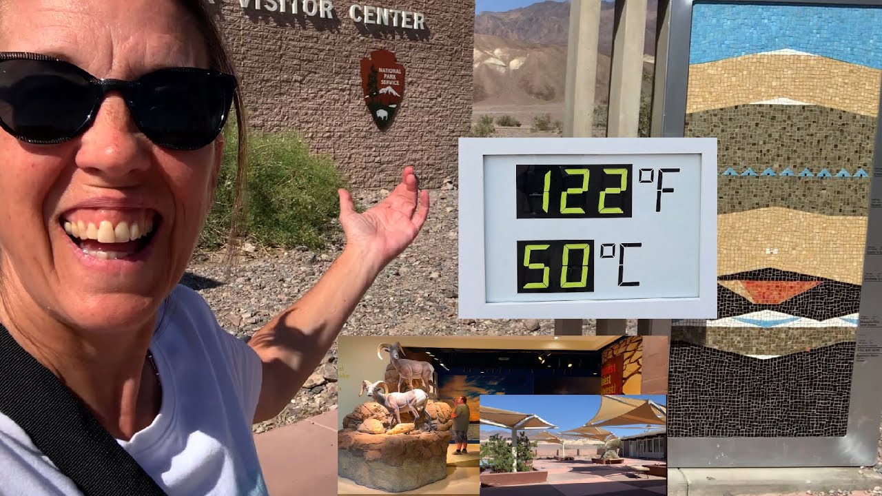 Is it TOO HOT to hike?! Let's go to FURNACE CREEK MUSEUM & VISITOR CENTER in Death Valley California