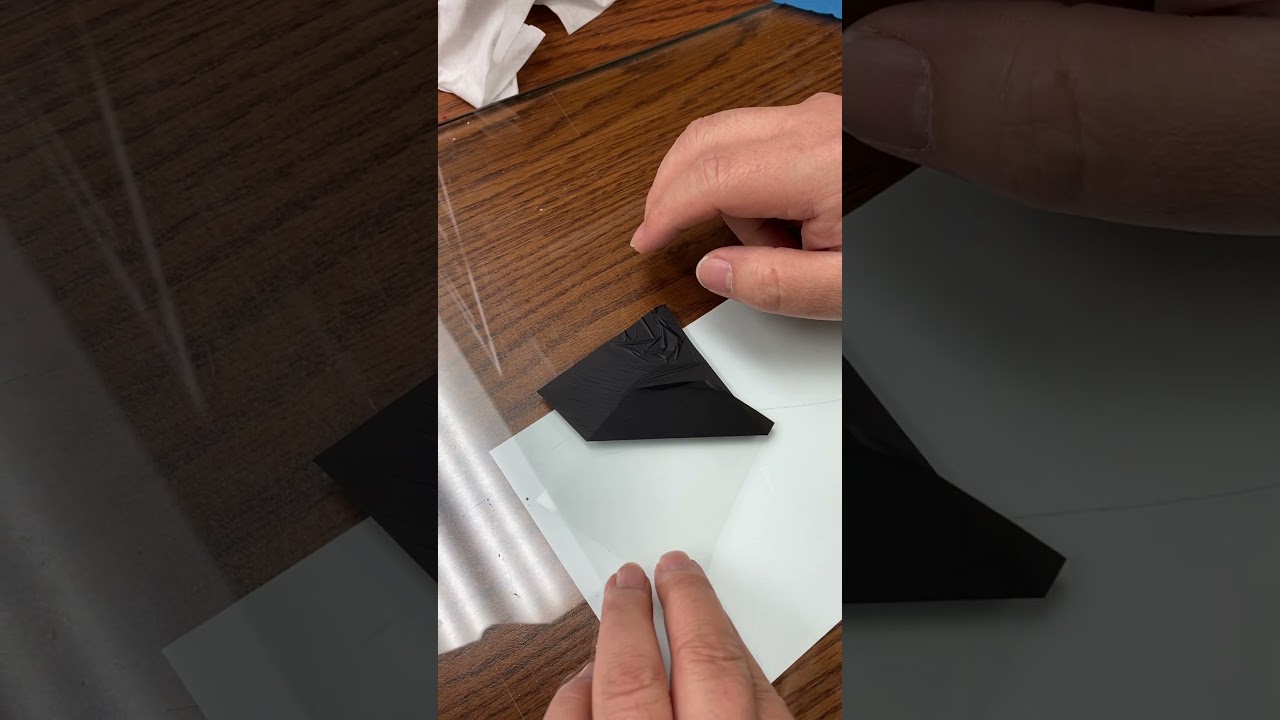 Apply 5 um thick ultrathin tape with minimal wrinkles