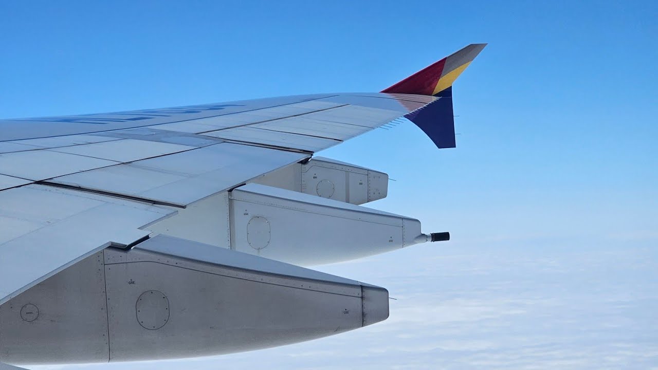 Asiana A380 (HL7634) Takeoff from Seoul (Incheon)