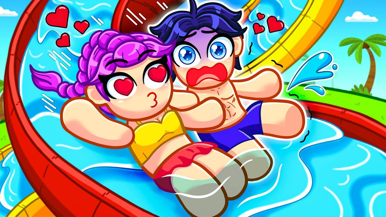 ¡Jinu y Rumi se BESAN en un PARQUE ACUÁTICO en Roblox! | Kpop Demon Hunters