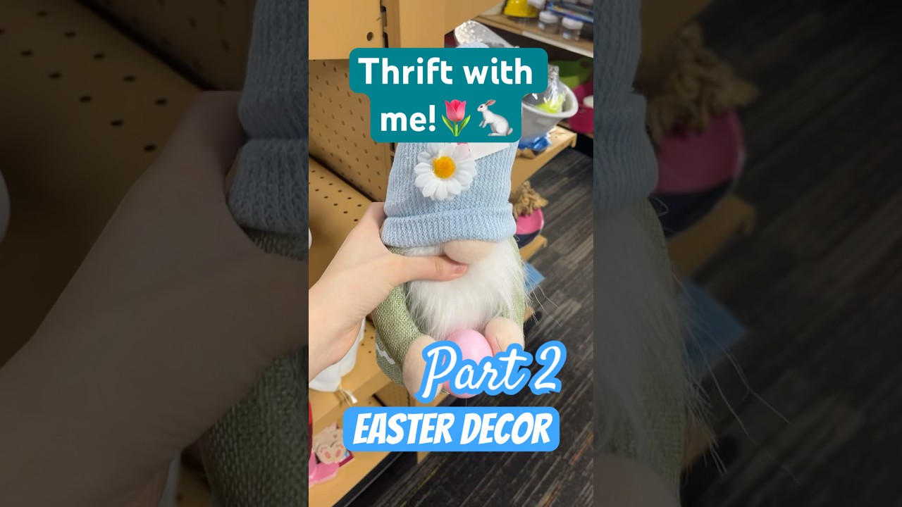 thrift with me! Easter decor #thrifting #thriftshopping #thriftwithme #thrifthaul #thriftstyle