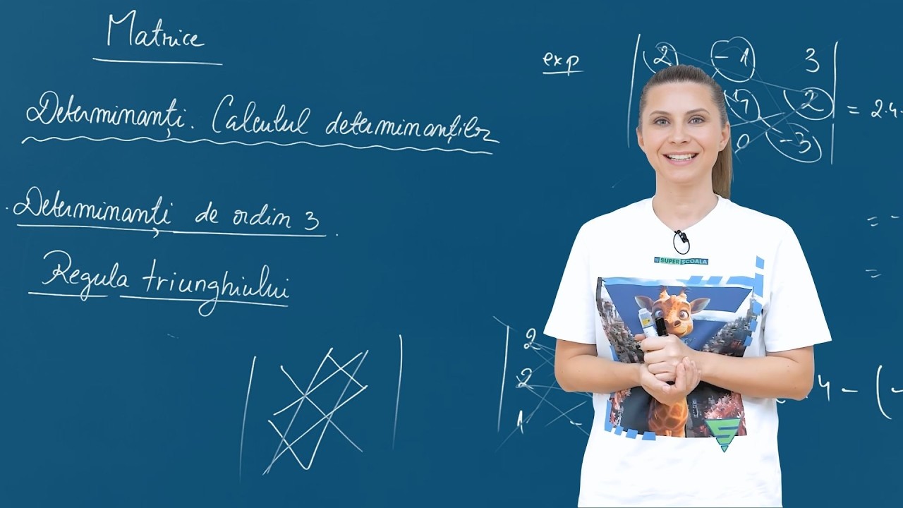 Calculul determinanților de ordin 3: Regula triunghiului–Bacalaureat Matematică, Model Subiect II.1