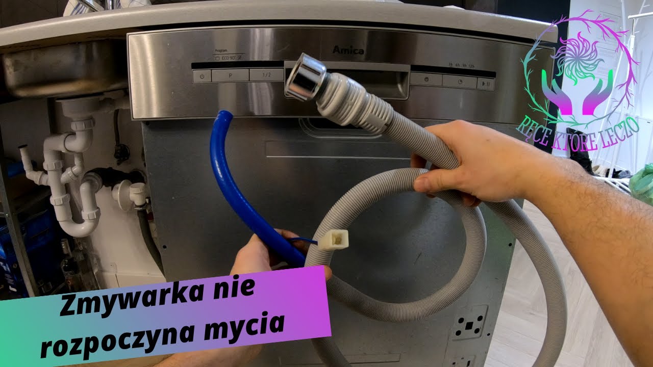 Zmywarka nie pobiera wody. Wymiana węża dopływowego Aquastop w zmywarce Amica