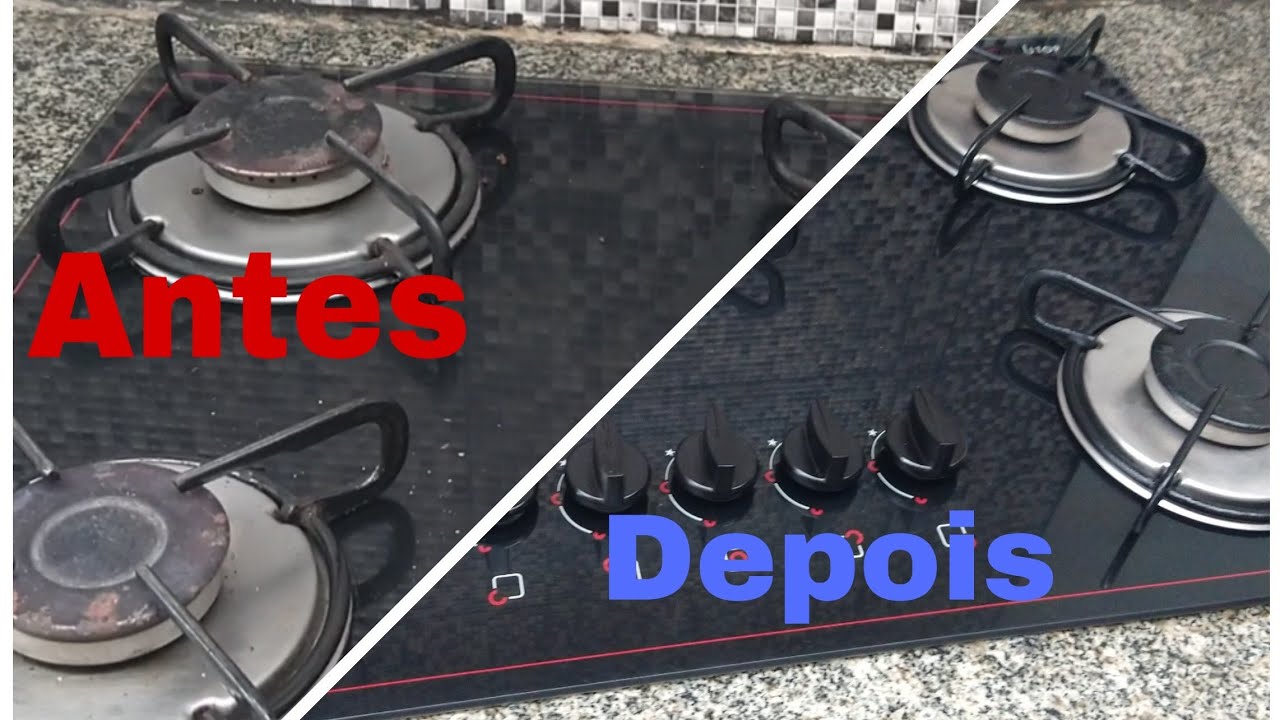 Reformando e pintando um fogão Cooktop