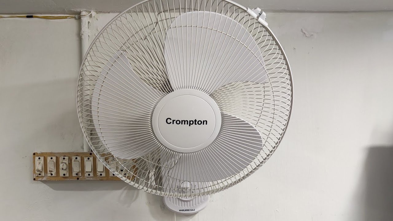 Как установить настенный вентилятор Crompton Whirlwind Gale с шириной реза 400 мм | простой спосо...