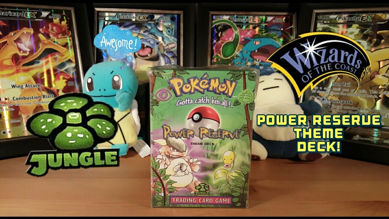 POKEMON JUNGLE POWER RESERVE THEME DECK OPENING! WOTC POKEMON PRODUCT FROM 1999! OLD AND RARE!!