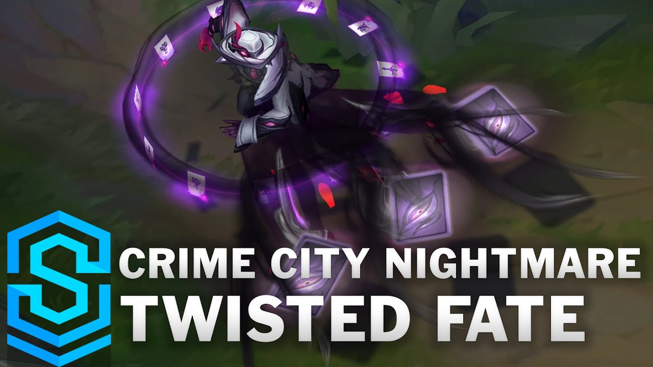 Crime City Nightmare Twisted Fate Skin Spotlight - Pre-Release - League of Legends