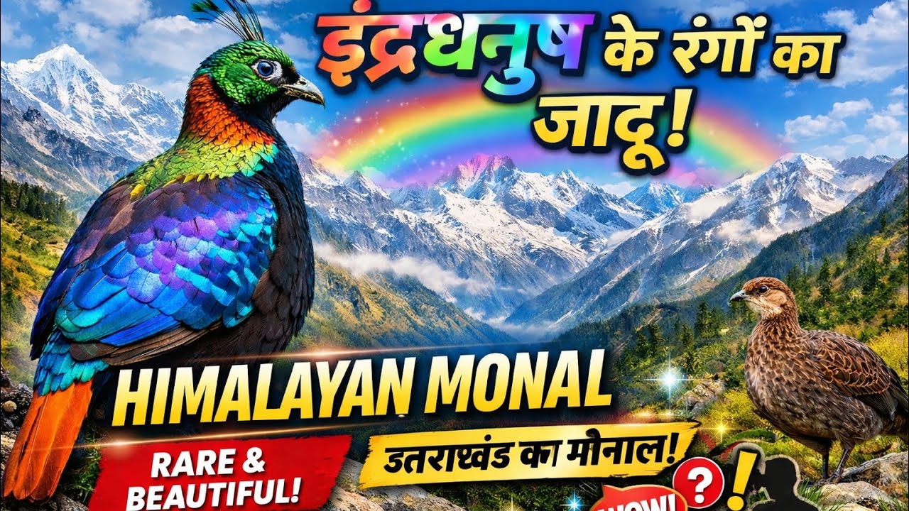 #HimalayanMonal#DanpheBird#StateBirdOfUttarakhand#HimalayanBird#ColorfulBird#ExploreHimalayas