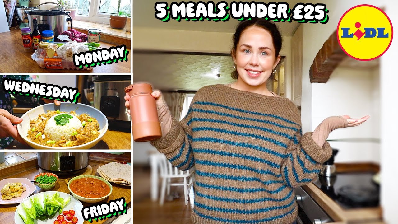 5 Family Meals For UNDER £25 For A WEEK! From LIDL! Spring 2025 Edition