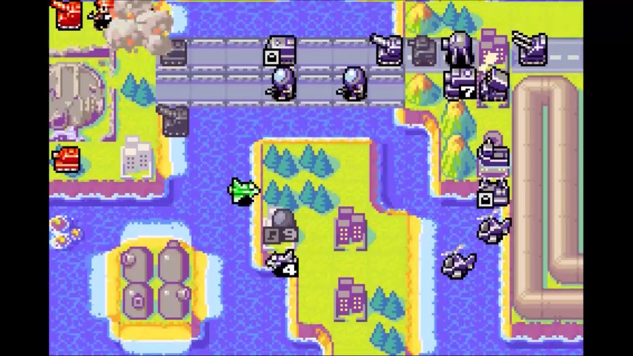 [Advance Wars 2] (Old)Mission 32/GE Factory: Great Sea Battle (300 S-rank)